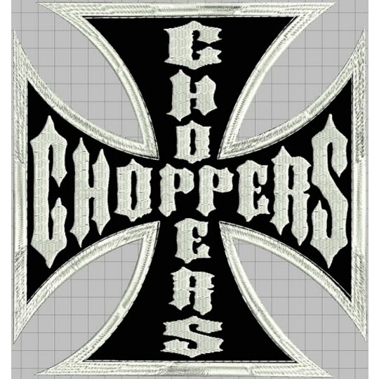 Nášivka kríž chopper